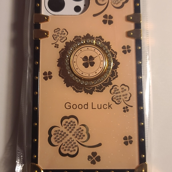 Fashion Trunk Case with Ring for Iphone 13 Pro Max, Rose Gold - Picture 2 of 4